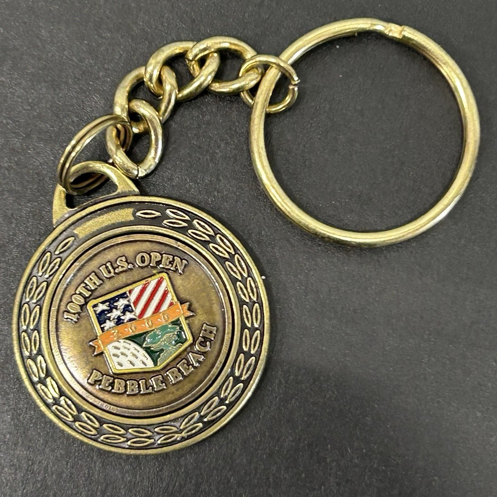2000 U.S. OPEN PEBBLE BEACH 100th ANNIVERSARY KEYCHAIN, PGA Golf - New